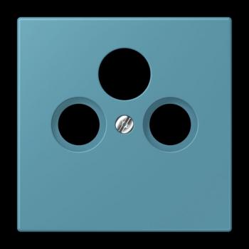 Jung Abdeckung für Universal-Sat/BK-Dosen, Thermoplast lackiert, Serie LS, céruléen vif LC990SAT212