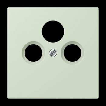 Jung Abdeckung für Universal-Sat/BK-Dosen, Thermoplast lackiert, Serie LS, vert anglâis pale LC990SAT218