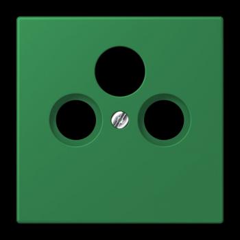 Jung Abdeckung für Universal-Sat/BK-Dosen, Thermoplast lackiert, Serie LS, vert foncé LC990SAT219