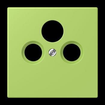 Jung Abdeckung für Universal-Sat/BK-Dosen, Thermoplast lackiert, Serie LS, vert clair LC990SAT221