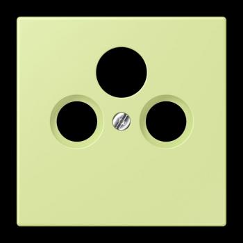 Jung Abdeckung für Universal-Sat/BK-Dosen, Thermoplast lackiert, Serie LS, vert jaune clair LC990SAT222