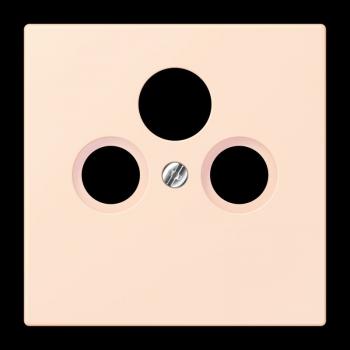 Jung Abdeckung für Universal-Sat/BK-Dosen, Thermoplast lackiert, Serie LS, orange pâle LC990SAT226