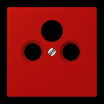 Jung Abdeckung für Universal-Sat/BK-Dosen, Thermoplast lackiert, Serie LS, rouge vermillon 31 LC990SAT227