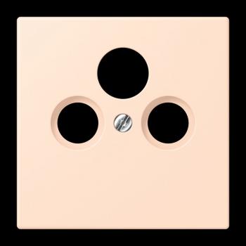 Jung Abdeckung für Universal-Sat/BK-Dosen, Thermoplast lackiert, Serie LS, rose pâle LC990SAT228