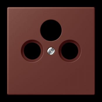 Jung Abdeckung für Universal-Sat/BK-Dosen, Thermoplast lackiert, Serie LS, terre sienne brûlée 31 LC990SAT235