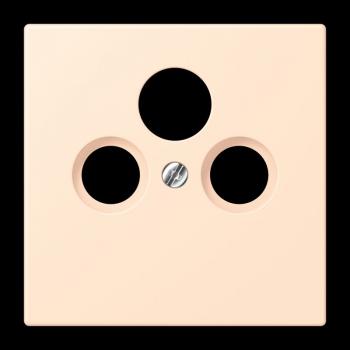 Jung Abdeckung für Universal-Sat/BK-Dosen, Thermoplast lackiert, Serie LS, terre sienne pâle LC990SAT238