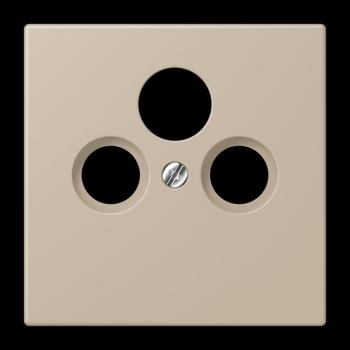 Jung Abdeckung für Universal-Sat/BK-Dosen, Thermoplast lackiert, Serie LS, ombre naturelle claire LC990SAT243