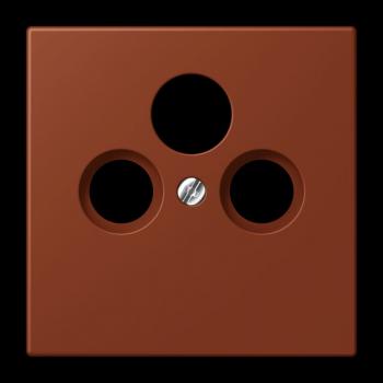 Jung Abdeckung für Universal-Sat/BK-Dosen, Thermoplast lackiert, Serie LS, terre sienne brûlée 59 LC990SAT247