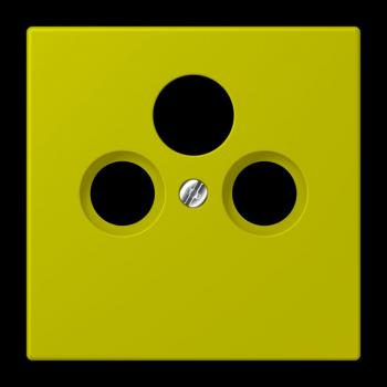 Jung Abdeckung für Universal-Sat/BK-Dosen, Thermoplast lackiert, Serie LS, vert olive vif LC990SAT249