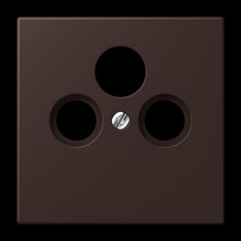 Jung Abdeckung für Universal-Sat/BK-Dosen, Thermoplast lackiert, Serie LS, terre d’ombre brûlée 59 LC990SAT252