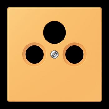 Jung Abdeckung für Universal-Sat/BK-Dosen, Thermoplast lackiert, Serie LS, ocre jaune clair LC990SAT254