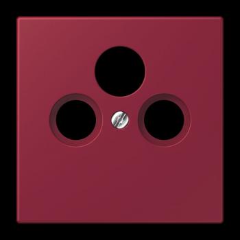 Jung Abdeckung für Universal-Sat/BK-Dosen, Thermoplast lackiert, Serie LS, le rubis LC990SAT255