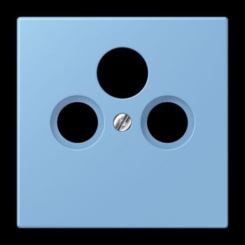 Jung Abdeckung für Universal-Sat/BK-Dosen, Thermoplast lackiert, Serie LS, bleu céruléen 59 LC990SAT256