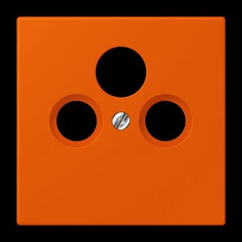Jung Abdeckung für Universal-Sat/BK-Dosen, Thermoplast lackiert, Serie LS, orange vif LC990SAT260