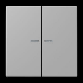 Jung JUNG HOME Taster 2fach, Serie LS, gris moyen BTLC17102204