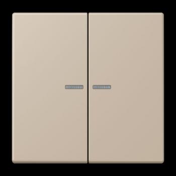 Jung JUNG HOME Taster 2fach, Serie LS, ombre naturelle claire BTLC17102243