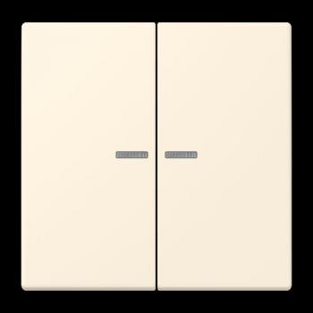 Jung JUNG HOME Taster 2fach, Serie LS, blanc ivoire BTLC17102245
