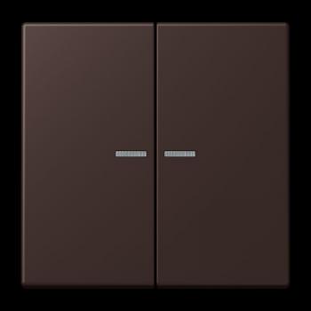 Jung JUNG HOME Taster 2fach, Serie LS, terre d’ombre brûlée 59 BTLC17102252