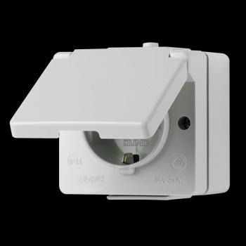 Jung SCHUKO®-Steckdoseneinsatz, 16 A 250 V ~, IP 44, WG 600 620WEINS