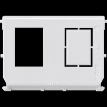 Jung Montage-Einsatz, 2fach, 110 Connect, RJ 45 System, geschirmt 54-25WE