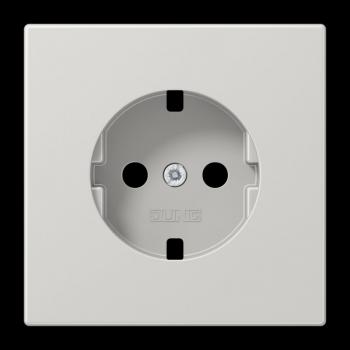 Jung Abdeckung für SCHUKO®-Steckdosen, Duroplast, Serie LS, lichtgrau LS1520PLLG