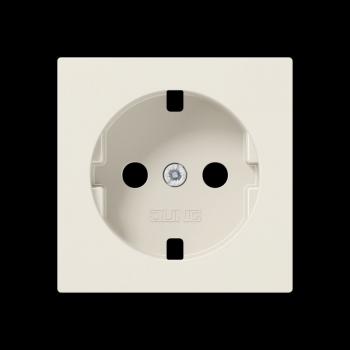 Jung Abdeckung für SCHUKO®-Steckdosen, Duroplast, Serie AS, weiß A1520PL