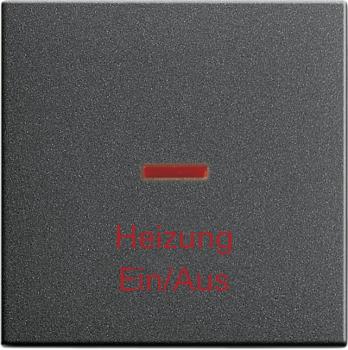 Gira System 55 Kontroll-Wippe Heizung Notschalter Anthrazit 067828