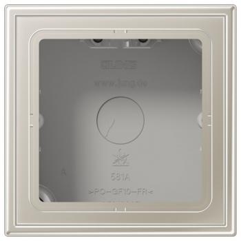 Jung Aufputz-Kappe m. Rahmen 1fach ES2581A-L
