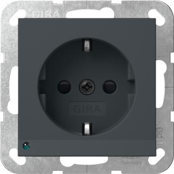 Gira SCHUKO LED-Leuchte + SH System 55 Anthrazit 417028