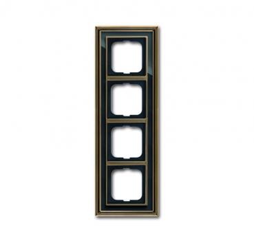 B+J Abdeckrahmen, Messing antik anthrazit, Busch-dynasty, Rahmen Busch-dynasty 1724-845