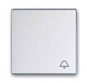 B+J Wippe mit Aufdruck, alusilber, future linear, Abdeckungen für Schalter/Taster 2520 KI-83