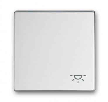 B+J Wippe mit Aufdruck, alusilber, future linear, Abdeckungen für Schalter/Taster 2520 LI-83