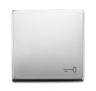 B+J Wippe mit Aufdruck, edelstahl, pur edelstahl, Abdeckungen fŸr Schalter/Taster 2520 TR-866