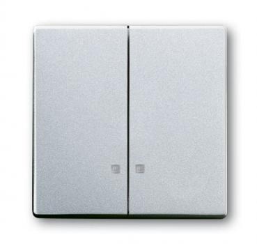 B+J Wippe, alusilber, future linear, Abdeckungen für Schalter/Taster 1785 K-83