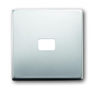 B+J Wippe, edelstahl, pur edelstahl, Abdeckungen fŸr Schalter/Taster 1720-866