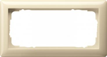 Gira Abdeckrahmen 2fach ohne Mittelsteg Standard 55 Cremewei§ 100201