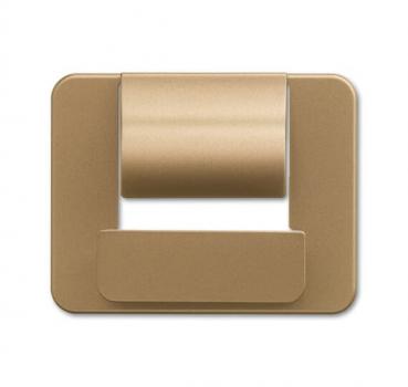 B+J Zentralscheibe fŸr Busch-powerDock, bronze, USB-Ladeger_te, USB-Ladeger_te 6477-21