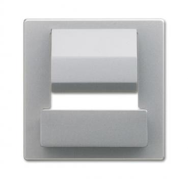 B+J Zentralscheibe fŸr Busch-powerDock, graumetallic, USB-Ladeger_te, USB-Ladeger_te 6477-803