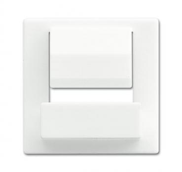 B+J Zentralscheibe fŸr Busch-powerDock, studiowei§ matt, USB-Ladeger_te, USB-Ladeger_te 6477-884