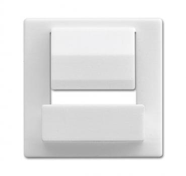 B+J Zentralscheibe fŸr Busch-powerDock, studiowei§, USB-Ladeger_te, USB-Ladeger_te 6477-84