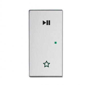 B+J Wippe, alusilber, Busch-free@home, Abdeckungen 6237-21-83