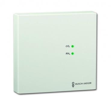 B+J LuftgŸtesensor, AP, Busch-Installationsbus KNX, Tasterankopplung KNX 6109/28 AP