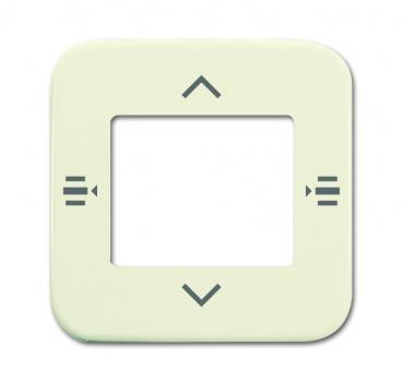 B+J Zentralscheibe fŸr Bedienelement 7-fach, wei§, Busch-Installationsbus KNX, Tasterankopplung KNX 6108/61-212