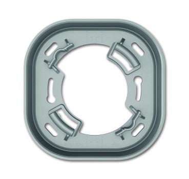 B+J Zwischenring fŸr VDE-Unterputzdose, alusilber, Busch-Installationsbus KNX, Pr_senzmelder, Busch-W_chter AP 6131/38-183