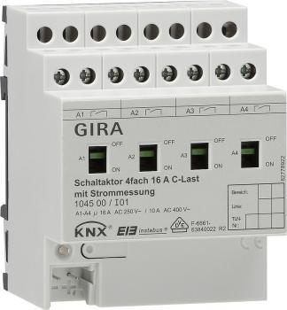 Gira Schaltaktor 4fach 16 A C Last KNX EIB REG 104500