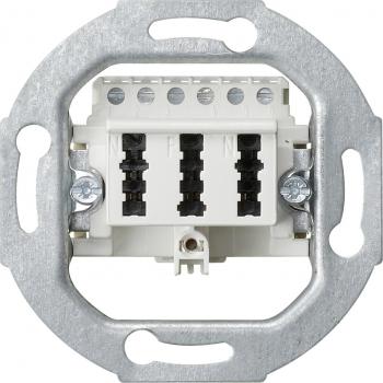 Gira TAE-Anschlussdose TAE 3 x 6 NFN Einsatz Wei§ 003302