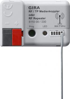 Gira RF/TP Medienkoppler/RF Repeater KNX 511000