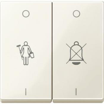 Merten Wippe für Serienschalter mit Aufdruck, weiß glänzend, System M 432644