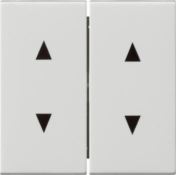 Gira System 55 Jalousie Wippe 4fach Reinwei§ gl_nzend115003