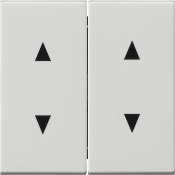 Gira System 55 Jalousie Wippe 4fach Reinwei§ matt 115027